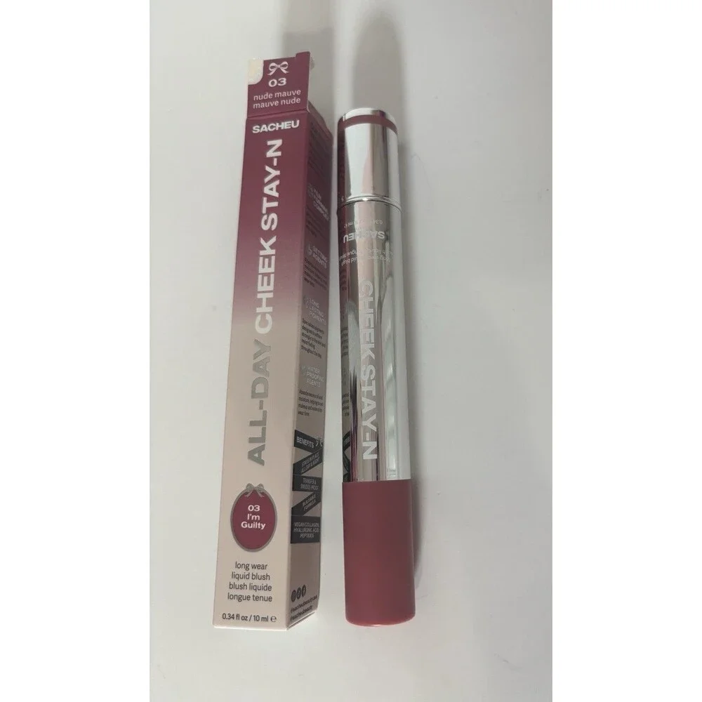 SACHEU All-Day Cheek Stay-N Long Wear Liquid Blush 03 I’m Guilty Nude Mauve 10ml